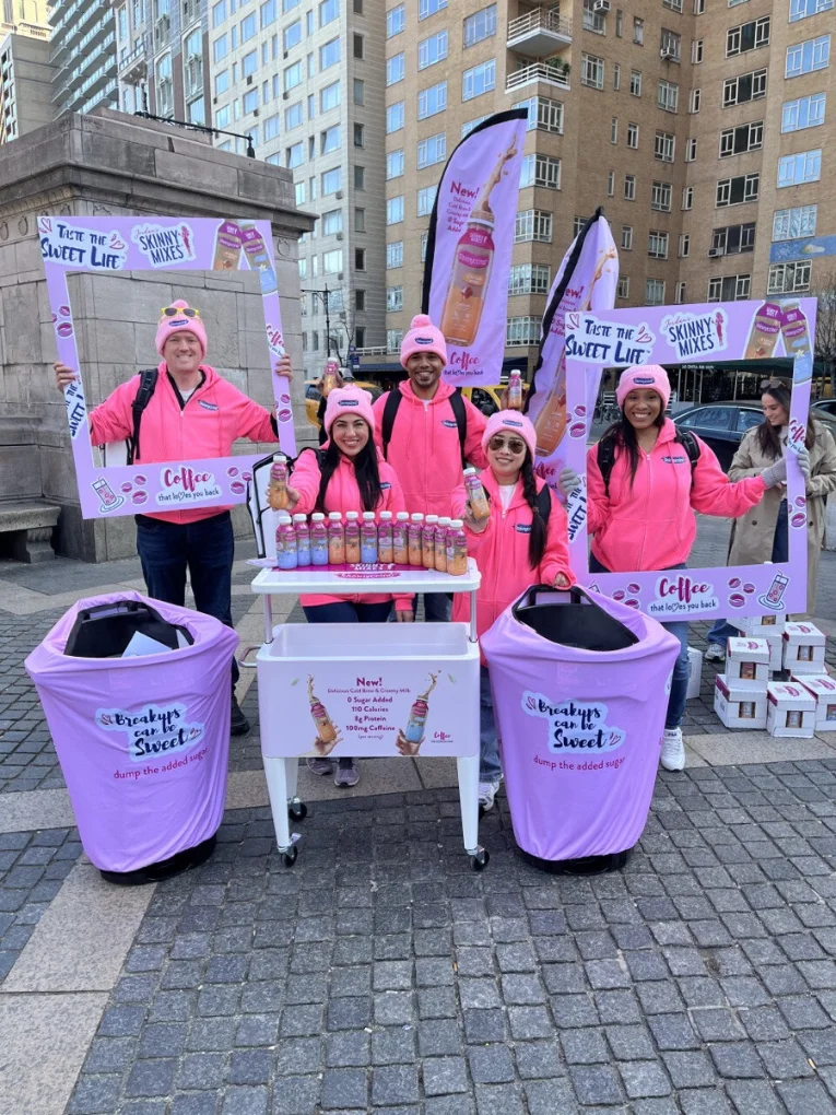 Street team at a festival activation